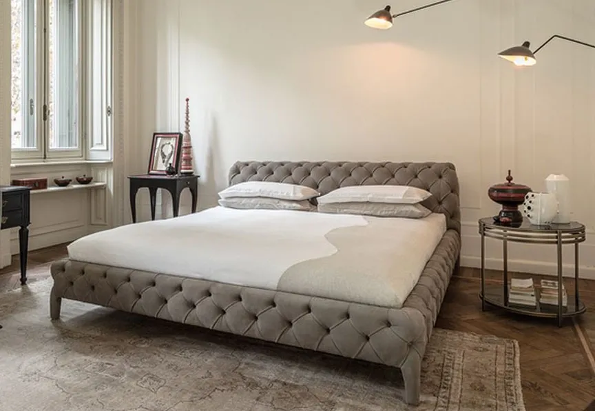 Кровать с мягким изголовьем Windsor Dream -итальянских и ведущих мировых брендов в Москве