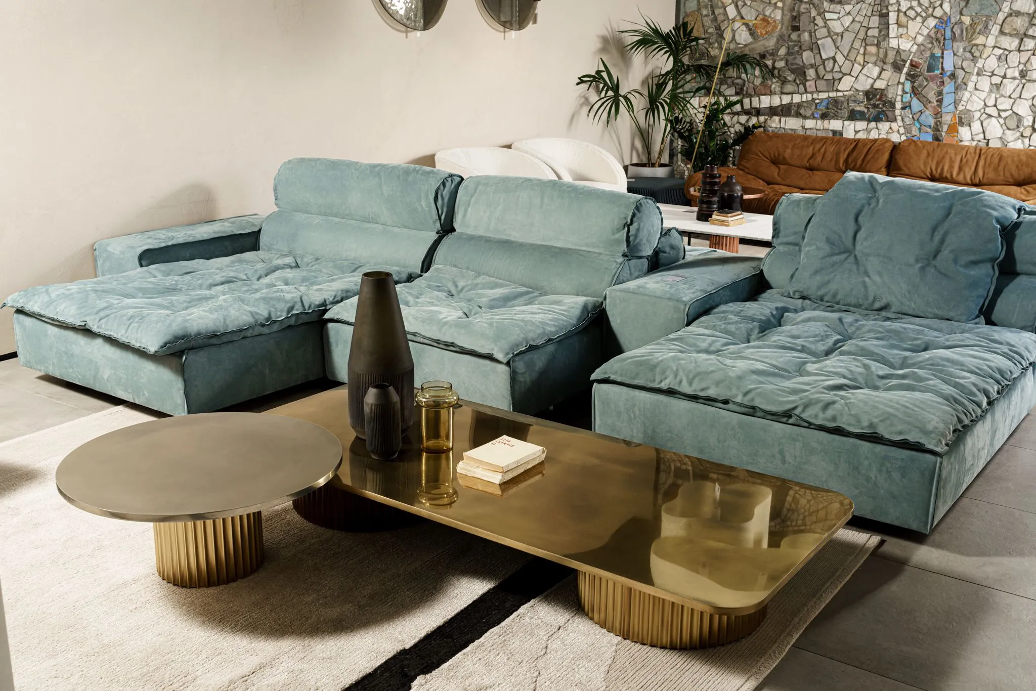 Модульный диван Miami Soft Kashmir Sucre -итальянских и ведущих мировых брендов в Москве